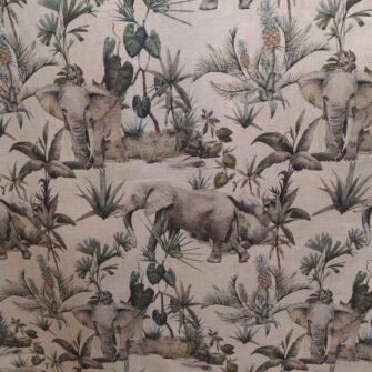 Tessuto Elefanti