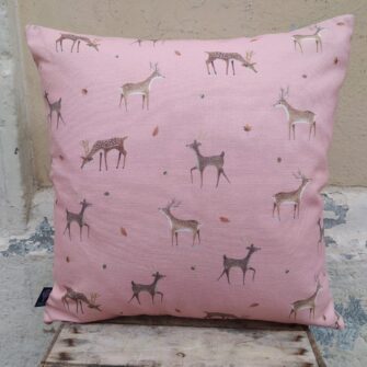 Federa Copricuscino Bambi Rosa