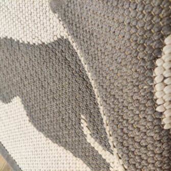 Tappeto Gatto Grigio Avorio