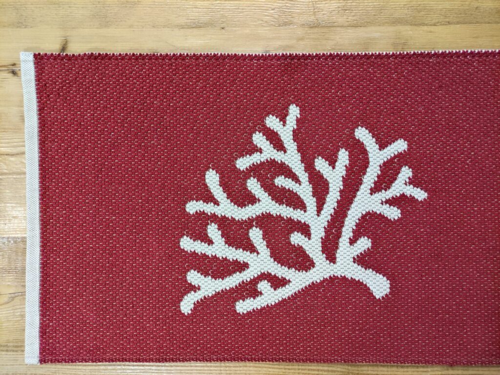 tappeto da bagno corallo rosso