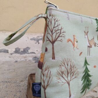 particolare beauty case bosco verde