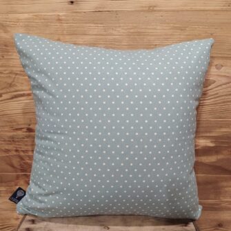 Federa Copricuscino Turchese a Pois