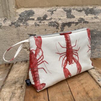 Beauty case Aragoste coordinabile con tote bag e pochette