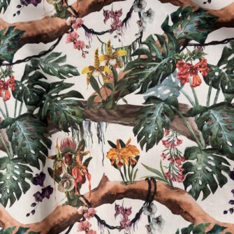 TESSUTO FOGLIE MONSTERA