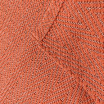 Tappeto Spina di Pesce Arancione