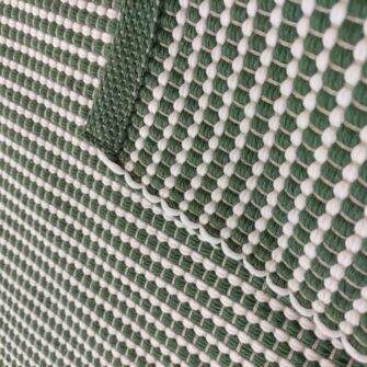 Tappeto Nodo Verde Avorio