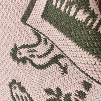 Tappeto Galline Verde