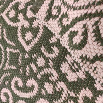 Tappeto Maioliche Verde-Avorio