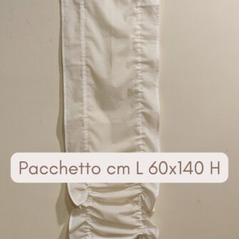 Tenda a pacchetto a vetro in tessuto plumetis misure