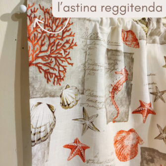 Tenda a Pacchetto a Vetro con Coralli tasca per astina
