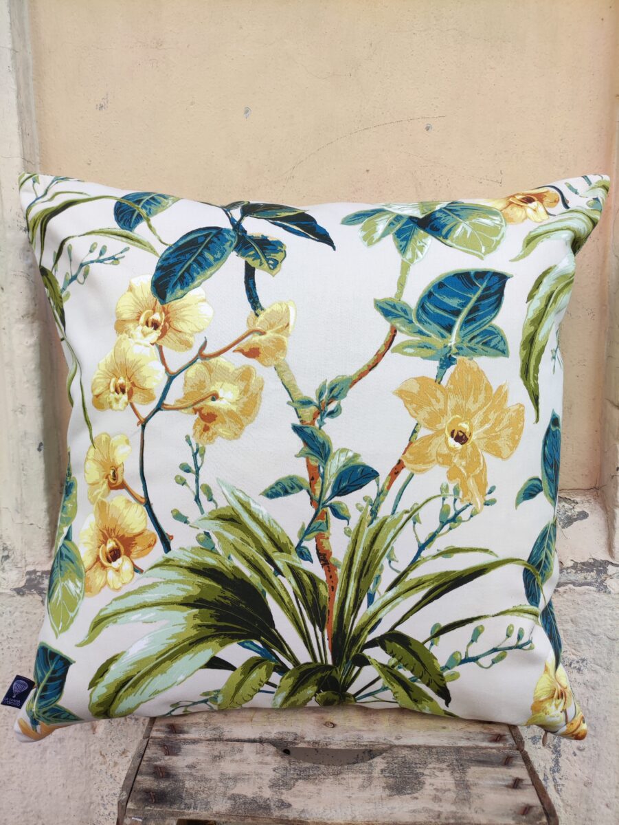 CUSCINO FIORI ORCHIDEE Federa Copricuscino Fiori Orchidee