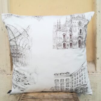 Federa Copricuscino Milano Carboncino