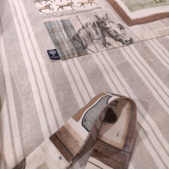 Grembiule da bistrot Lino a Righe e Cavalli