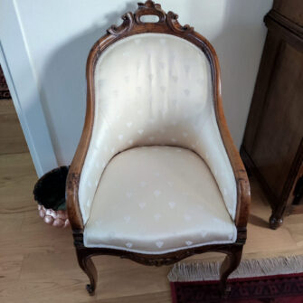 Rivestimento su misura per poltrona stile ‘800