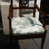Rivestimento sedia con braccioli in Toile de Jouy