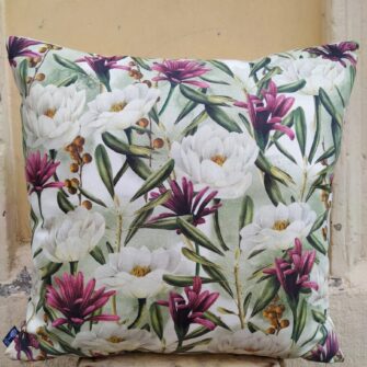 Federa Copricuscino Fiori Begonia