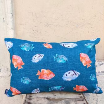 Federa Copricuscino Pesci Sassari Blu