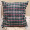 Federa Copricuscino Scozzese Tartan Verde