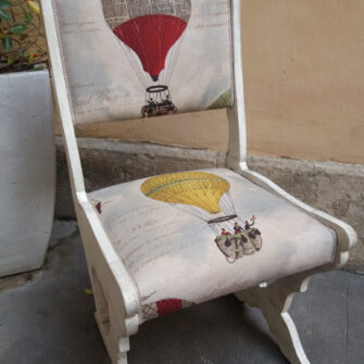 Rivestimento sedia stile medievale