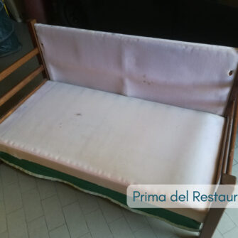 Divanetto in Legno prima del restauro