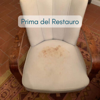 poltrona deco prima del restauro