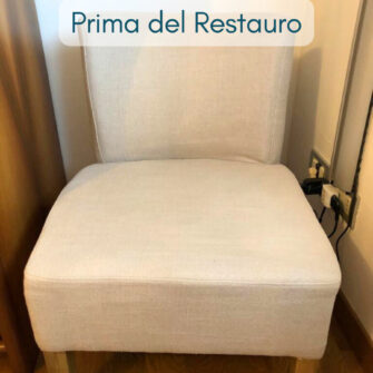 poltroncina prima della fodera