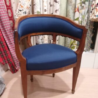 Rivestimento sedia a pozzetto in radica