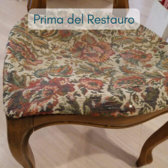 sedi luigi XVI prima del restauro