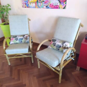 Cuscini su Misura per Sedia in Bambù