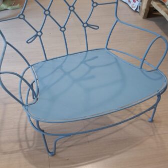 cuscino su misura per sedia in ferro