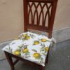 Cuscino Limoni per Sedia in Legno