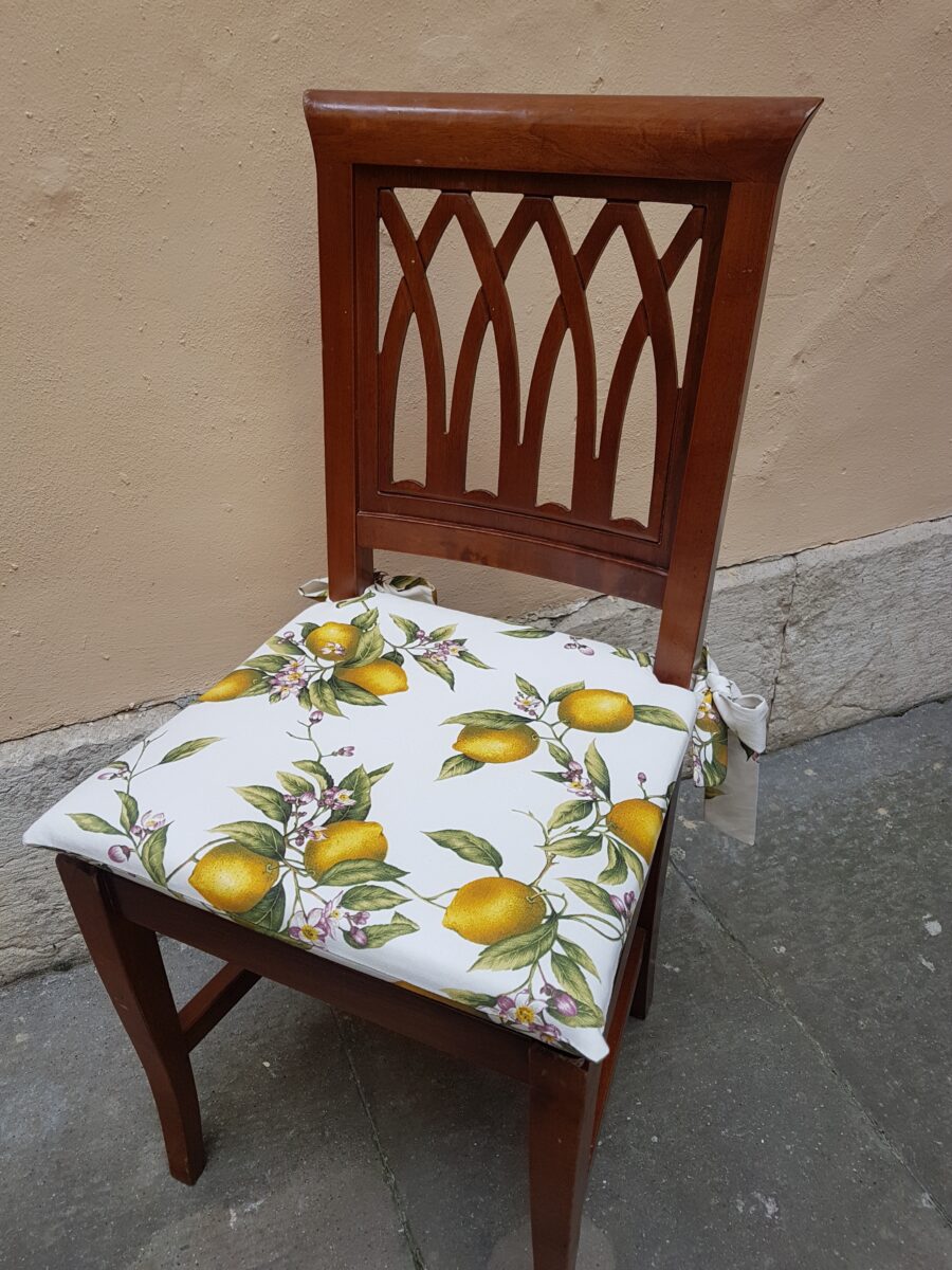 LIMONI POSITANO CUSCINO PER SEDIA - BAJETTI (13) Cuscino Limoni per Sedia in Legno