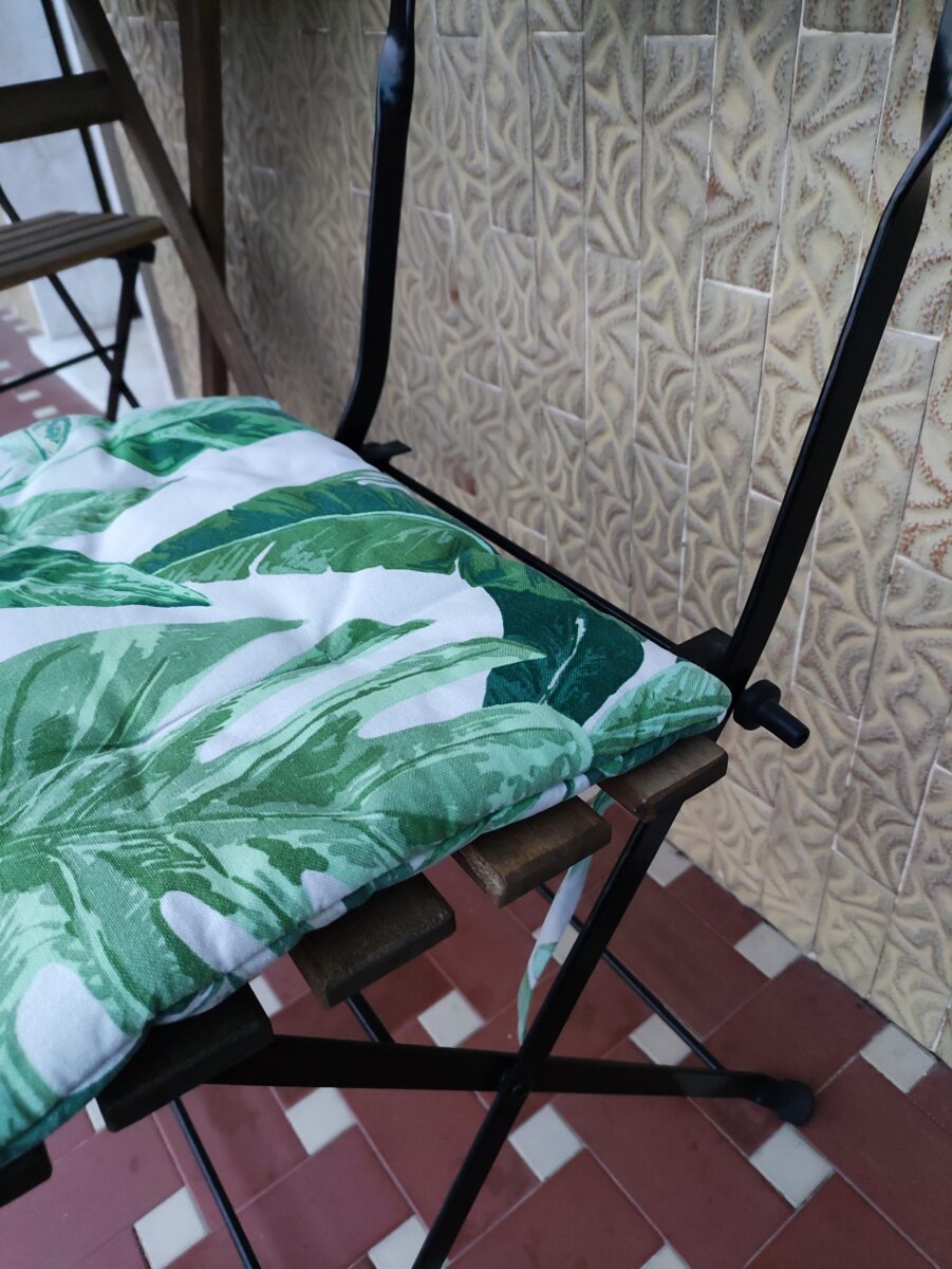 SEDIA ESTERNO CALATHEA (2) Cuscino Leggero su Misura per Sedia Pieghevole