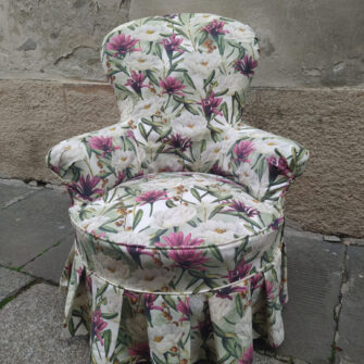 rivestimento sfoderabile per poltrona nonnina