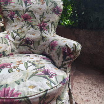 rivestimento sfoderabile per poltrona nonnina