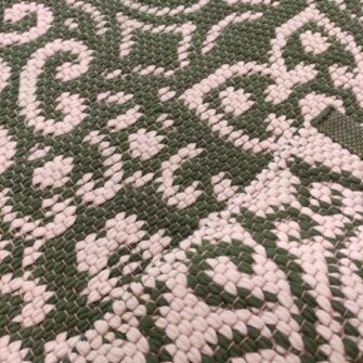 Tappeto Maioliche Verde-Avorio