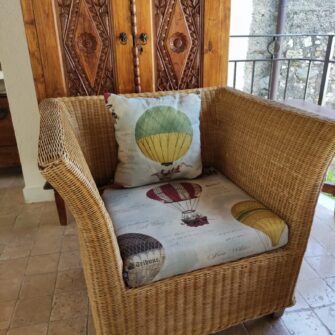 Cuscini su Misura per Poltrona in Midollino