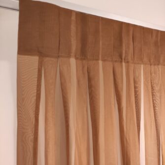 Tenda velo color cioccolato