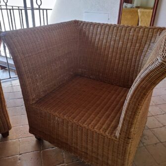 Poltrona in Midollino prima