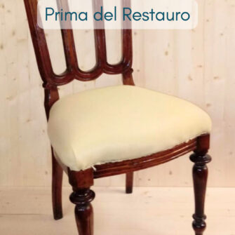 sedia Luigi Filippo prima del restauro