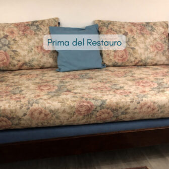 Rivestimento Sfoderabile Materasso Letto a Barca prima del restauro