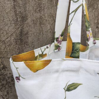 Tote Bag Limoni Positano coordinabile con pochette e beauty case