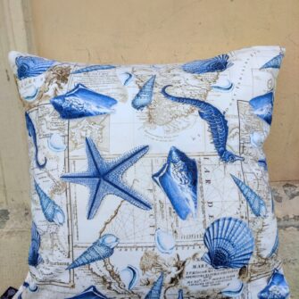 Federa Copricuscino Conchiglie e Cavallucci Marini