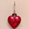 Decorazione Cuore in Vetro Rosso