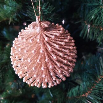 Decorazione Albero Glitterata Oro