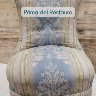 poltrona nonnina prima del restauro