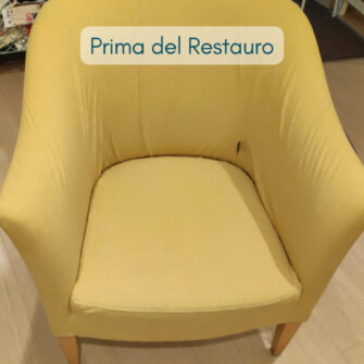 Poltrona Doralice Sfoderabile prima del restauro