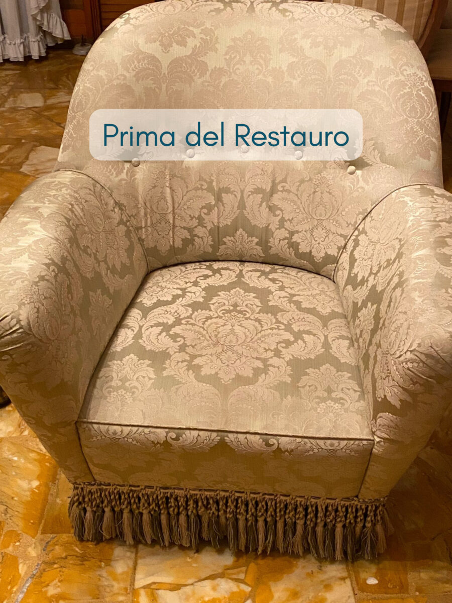 poltrona giaguari prima del restauro poltrona prima del restauro
