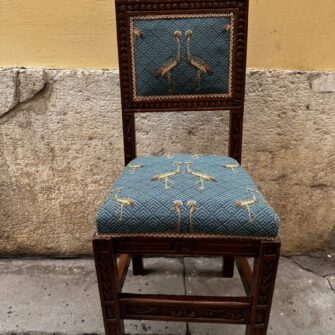 Rivestimento sedia in noce