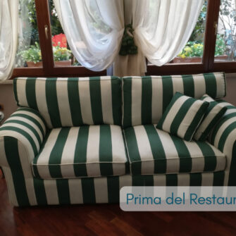 divano sfoderabile prima del restauro